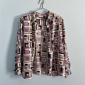 Alfred Dunner retro blouse